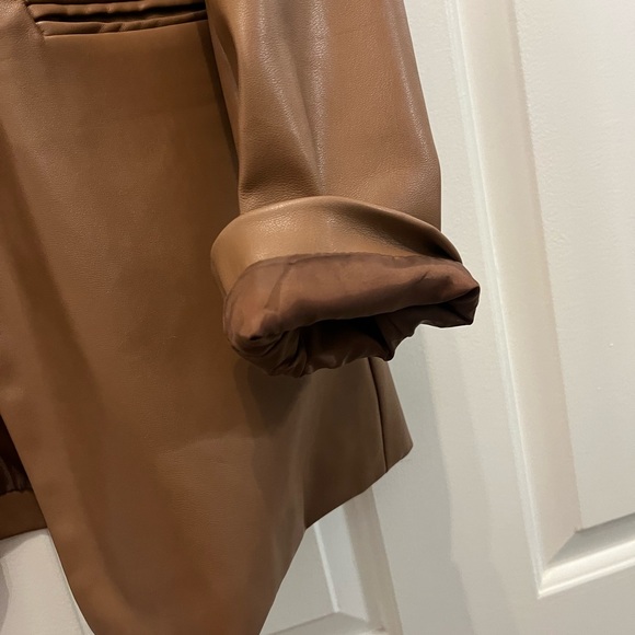 Sebby Collection Faux Leather Blazer - Picture 5 of 5